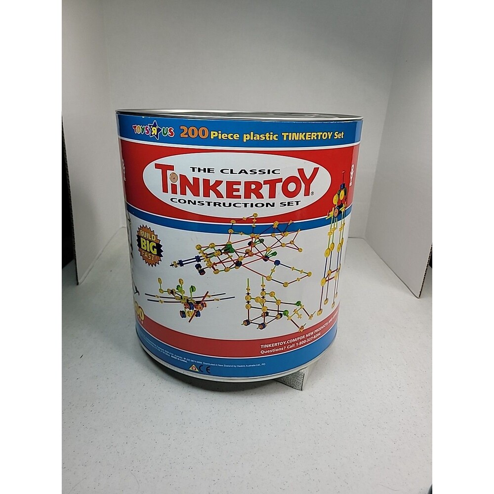 Vintage 2004 Hasbr Tinkertoy Ultra Construction Set Wheels Toys R Us 194 Pieces